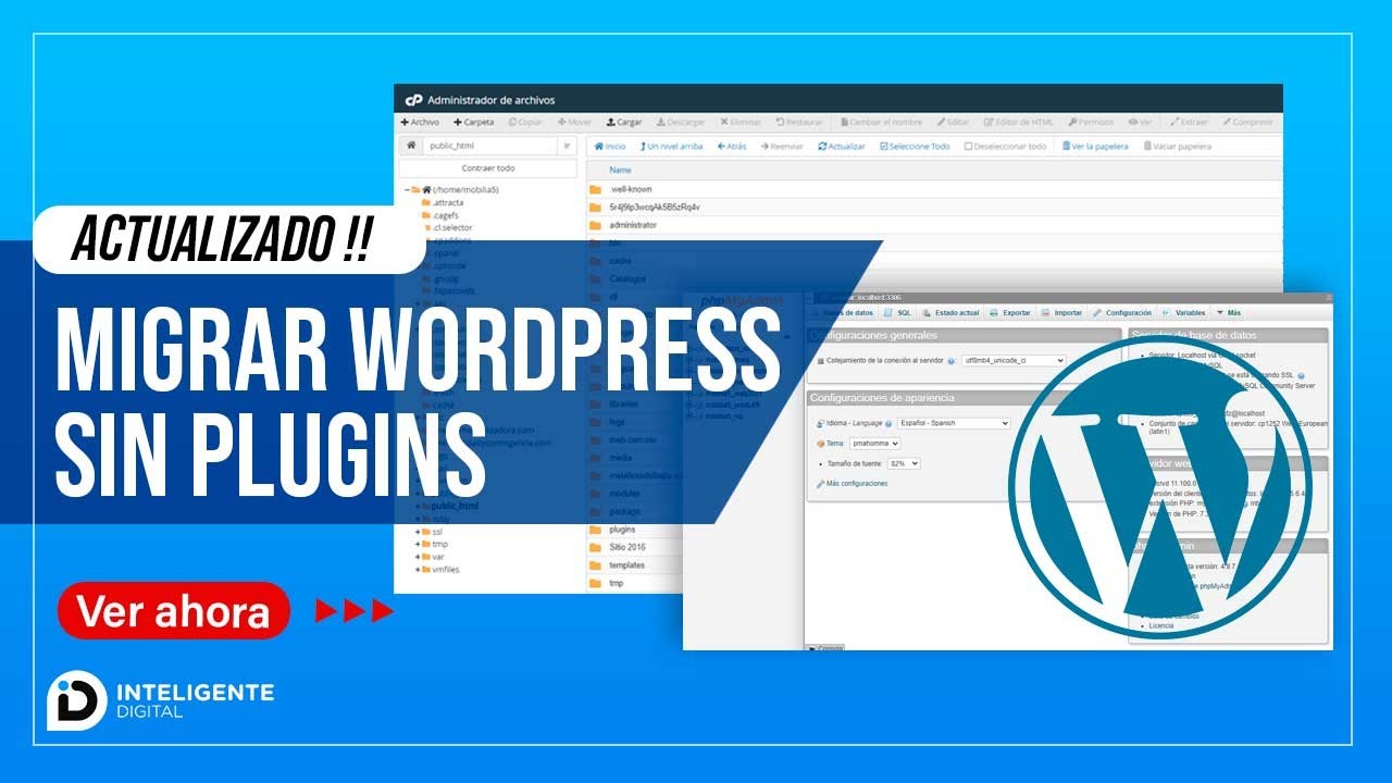 Migrar sitio wordpress a otro hosting SIN PLUGINS paso a paso 2022