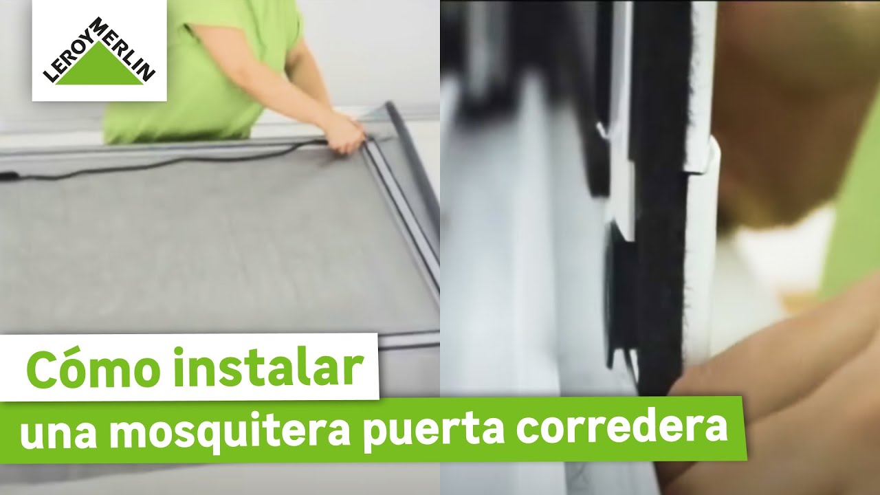 Cómo instalar una mosquitera para puerta corredera | LEROY MERLIN
