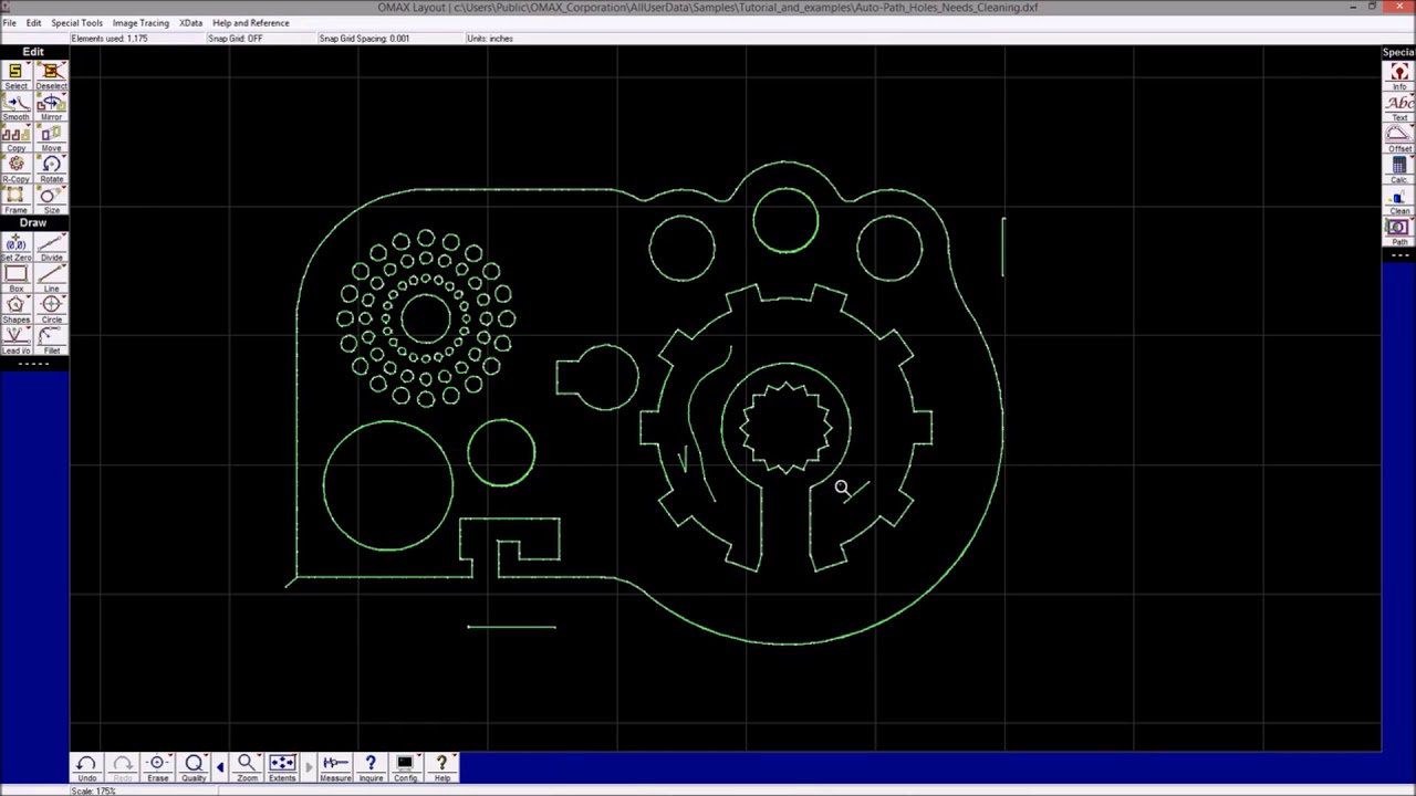 Waterjet software Omax Layout Tutorial with Spark & Co