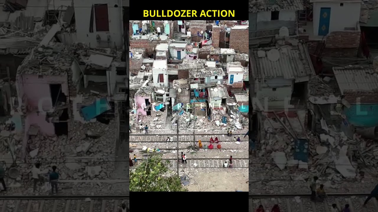 Bulldozer action: Delhi Government Bulldozer Drive Crackdown on Illegal Slums