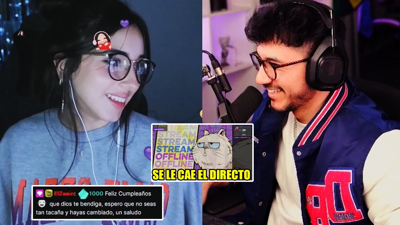 Zein MANDA BITS a Deargia FELICITANDO por su CUMPLEAÑOS y se le CAE el DIRECTO