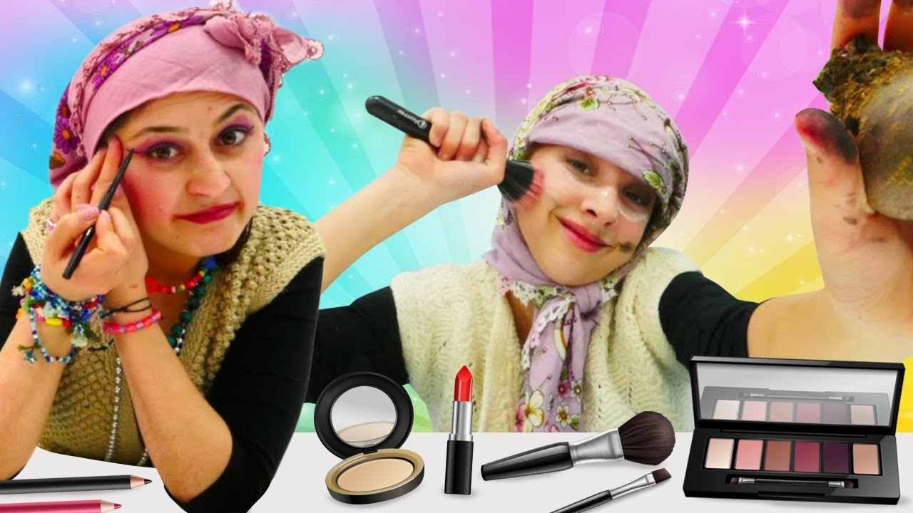 Komik video. Pakize Teyze ve Reyhan abla makyaj yapıyorlar! Düğüne hazırlık!