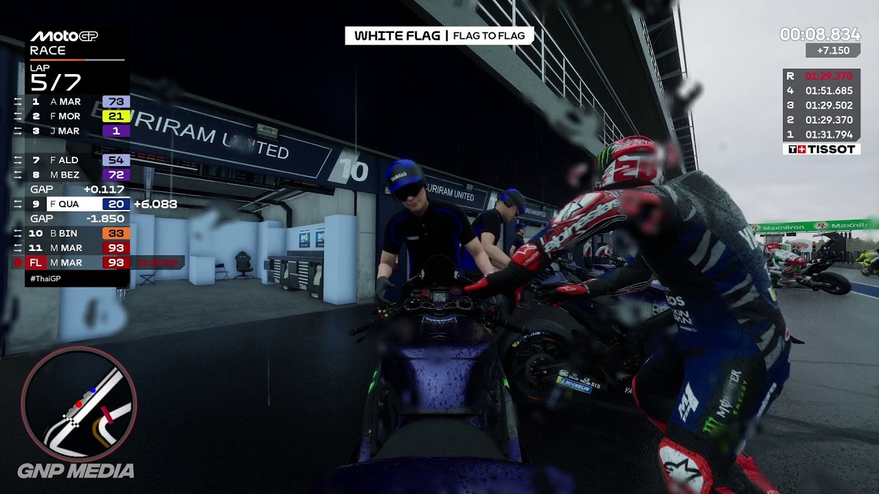 MotoGP 25 - Fabio Quartararo - Flag To Flag Race - Chang Circuit - Fuel Management - Gameplay