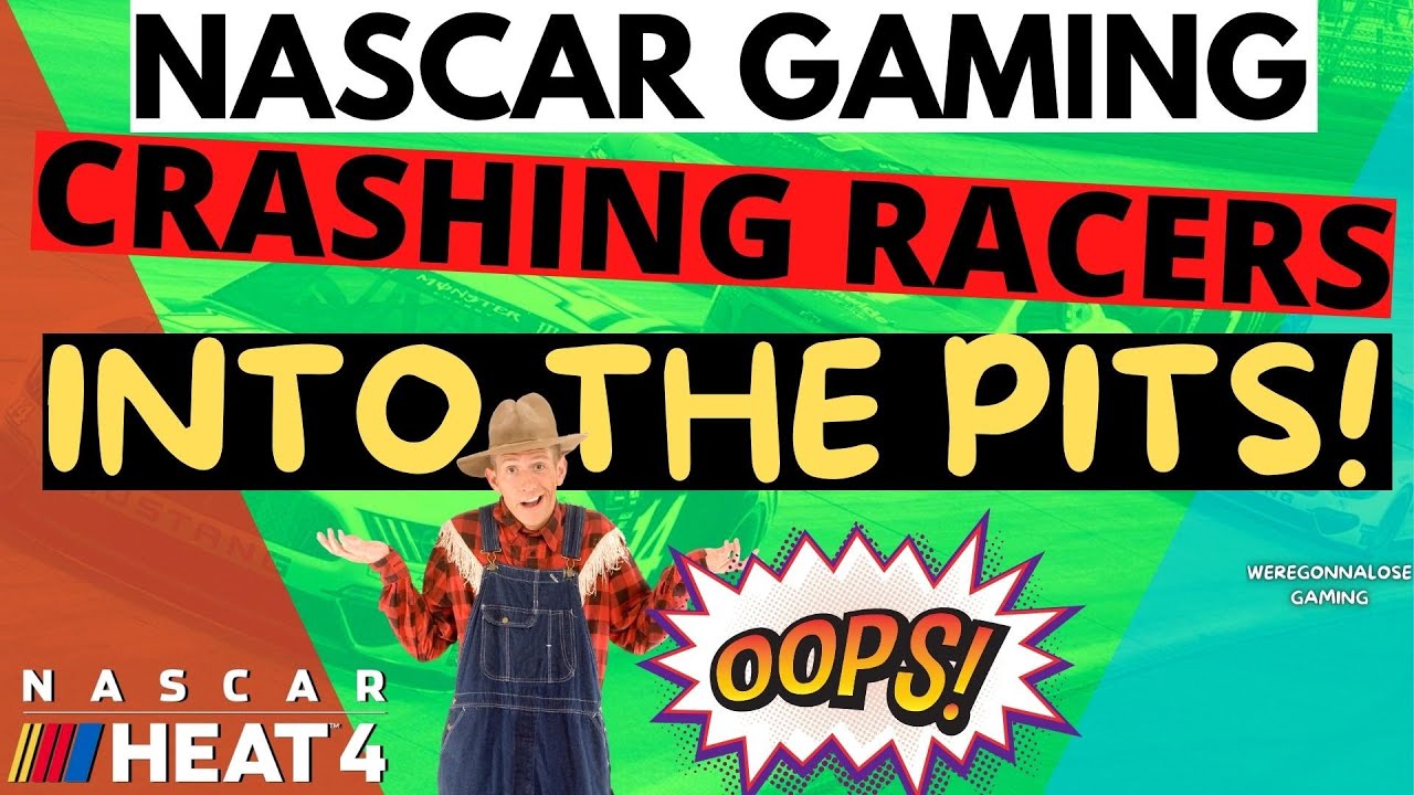 Худший кошмар в мире игр: гонщики Nascar сбиваются в боксы!