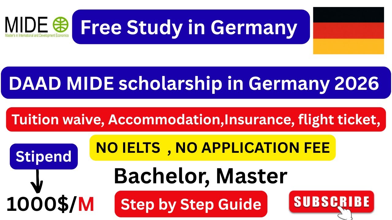 How to Apply for the Fully Funded DAAD MIDE Scholarship in Germany 2026 | Application Guide & Tips