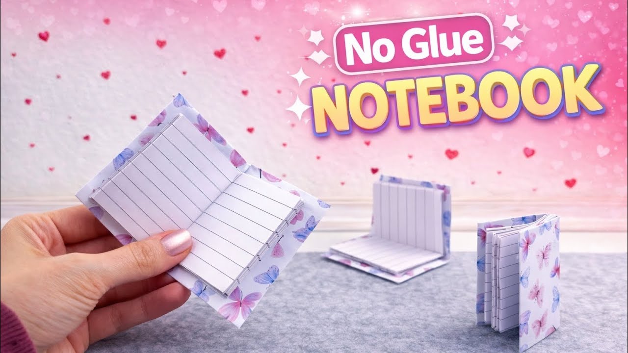 How to Make a Mini Notebook Without Glue | Step-by-Step DIY