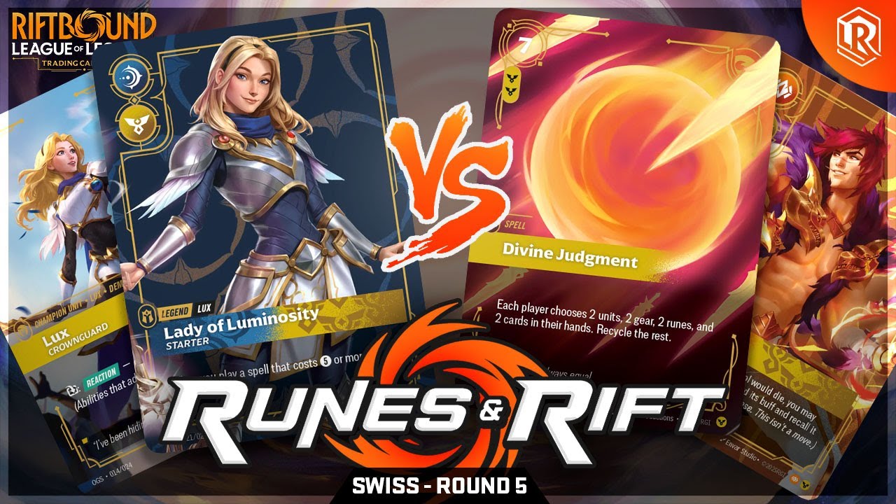 Riftbound Weekly Tournament 4 – Round 5 | Lux vs Sett | Runes & Rift