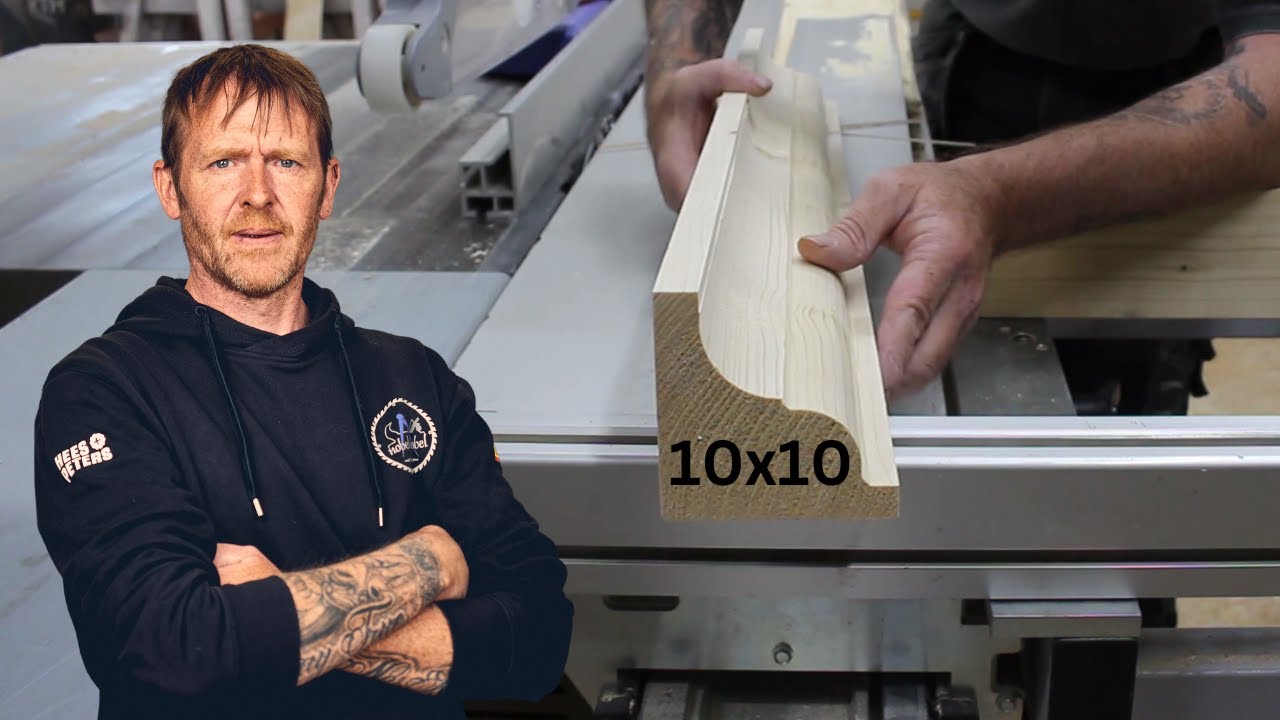 10x10cm Gesims Holz auf der Tischfräse fräsen #Meistertipp