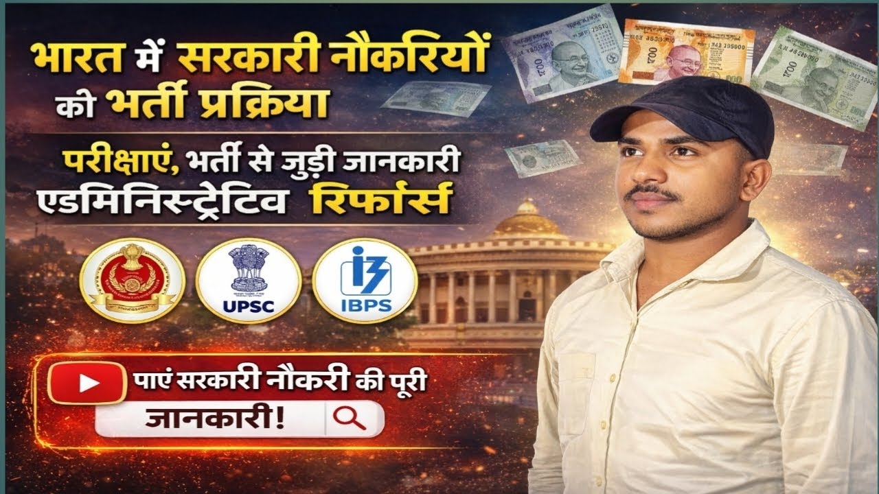 भारत में सरकारी नौकरियों की भर्ती प्रक्रिया Recruitment process of government jobs in India #viral