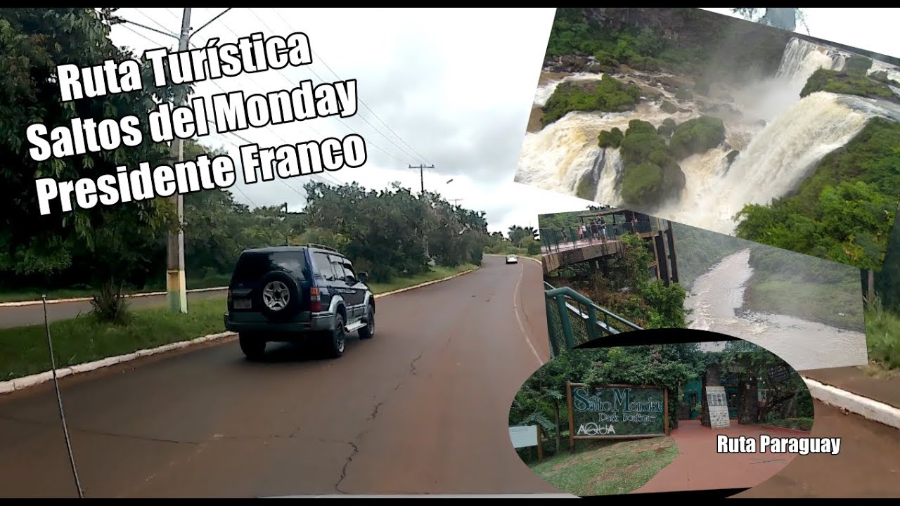 Ruta tur&iacute;stica. C&oacute;mo llegar a los Saltos del Monday desde el centro de Presidente Franco.