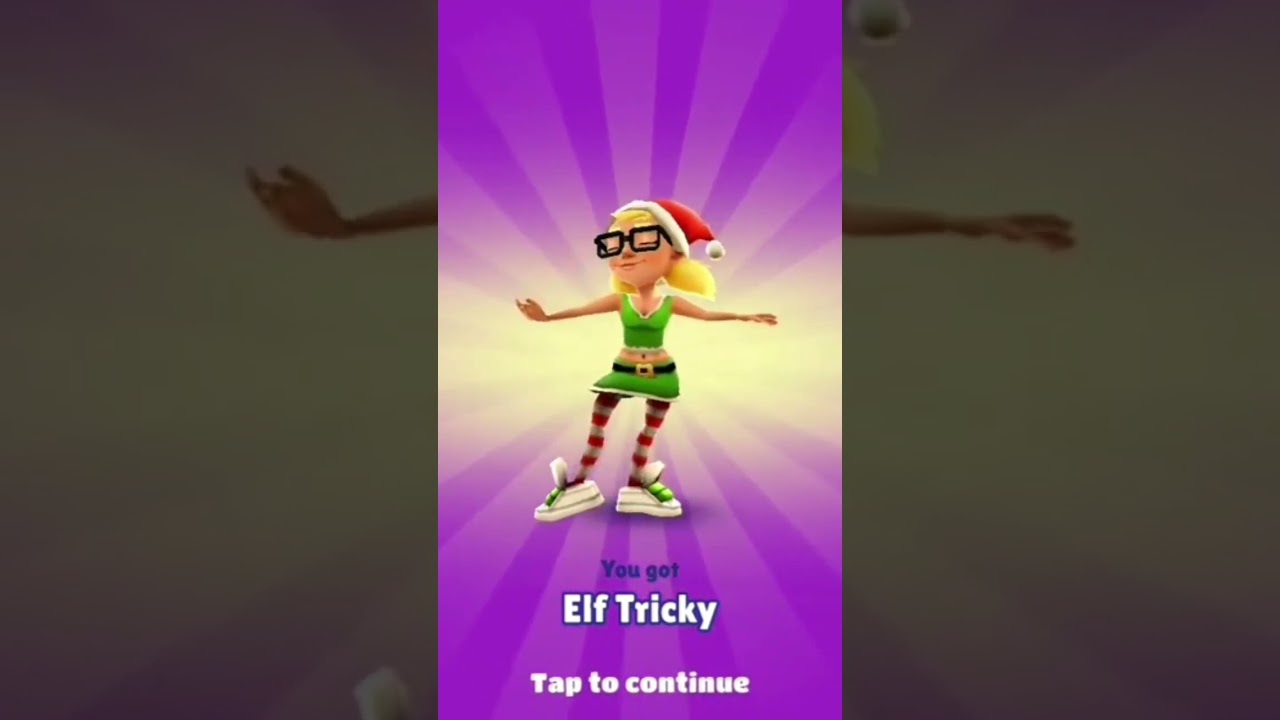 SUBWAY SURFERS UNLOCKING ELF TRICKY