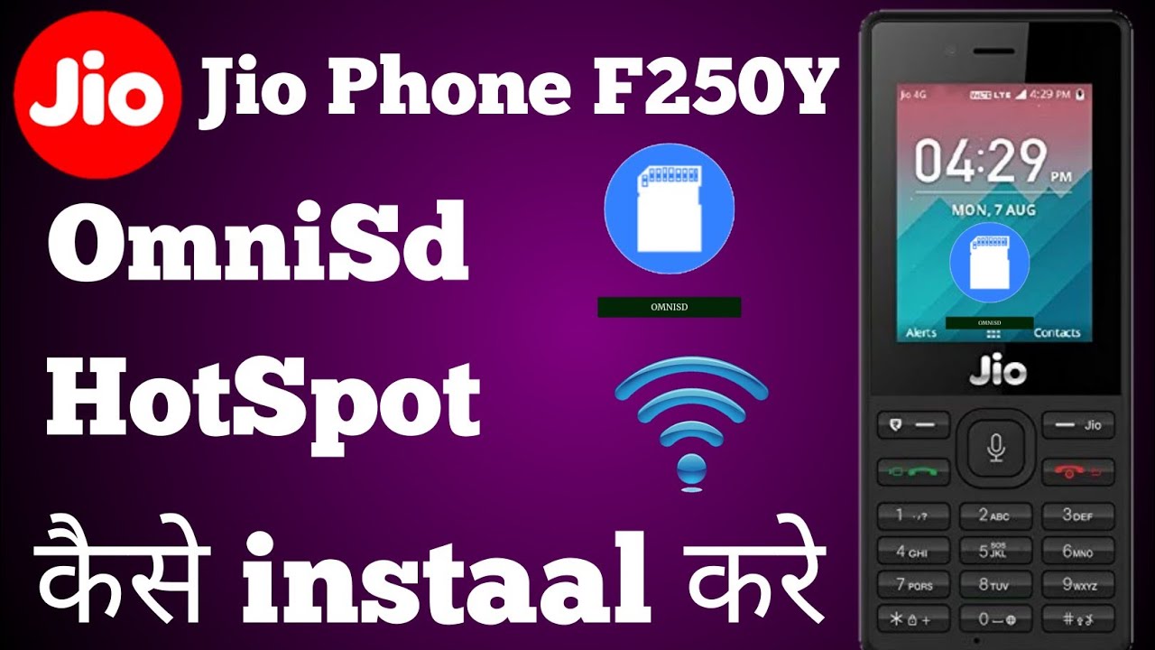 Jio Phone F250Y Omnisd Hotspot Kaise Install Kare ! How install Omnisd Lyf F250Y