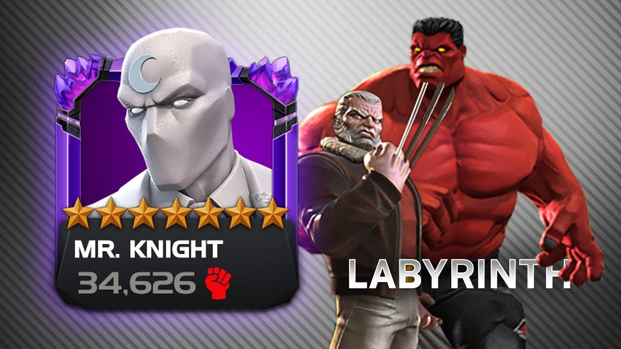RANK 4 RAW MR. KNIGHT IN LABYRINTH OF LEGENDS | MARVEL CONTEST OF CHAMPIONS