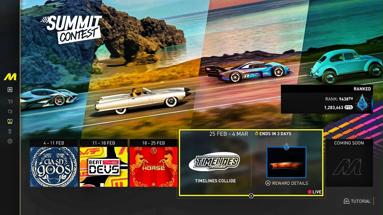 SUMMIT CONTEST || TIMELINES COLLIDE || THE CREW MOTORFEST || PS5 ||