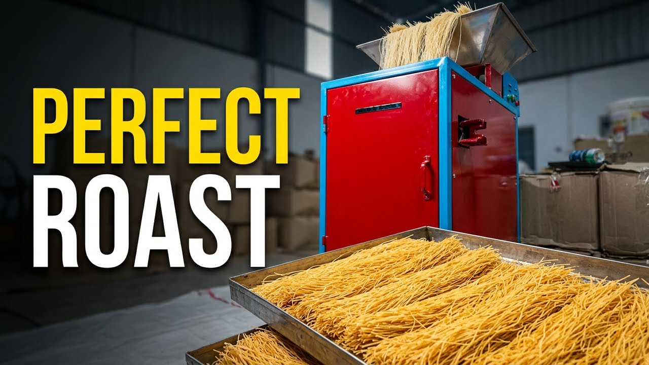 Long Cut Sewai Roaster Machine | High-Efficiency Vermicelli Roasting | Food Processing Machinery