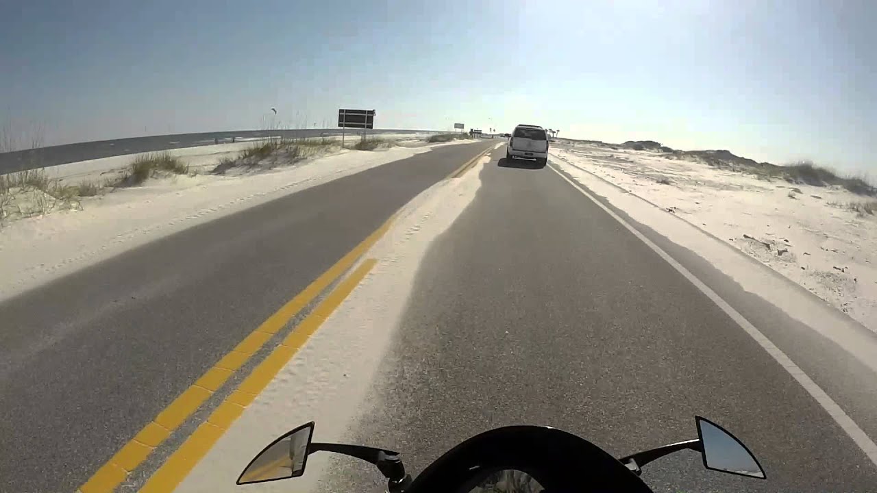 Scenic route from Navarre bridge to Pensacola Beach