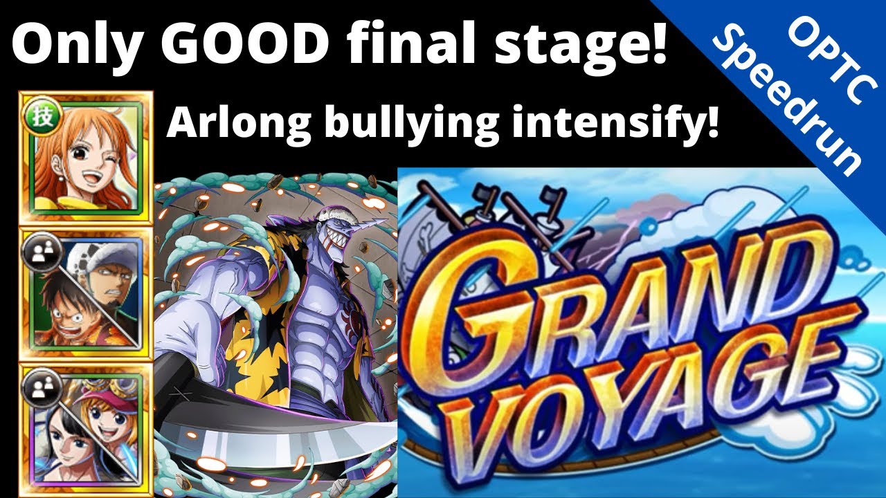Only GOOD vs GV Arlong lv 5! A bit more accessible version of overkill team! OPTC Grand Voyage