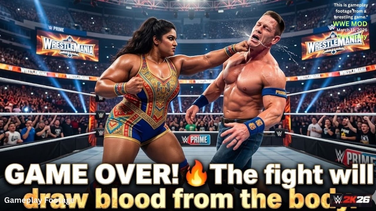 WWE 2K25 – John Cena vs Afreen | Shock Intergender Match ⚡ | 11.03.2026