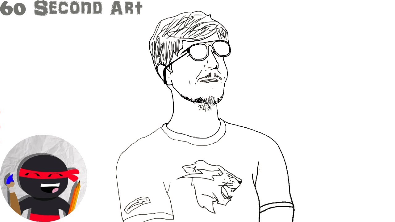 How To Draw Mr Beast | Youtubers