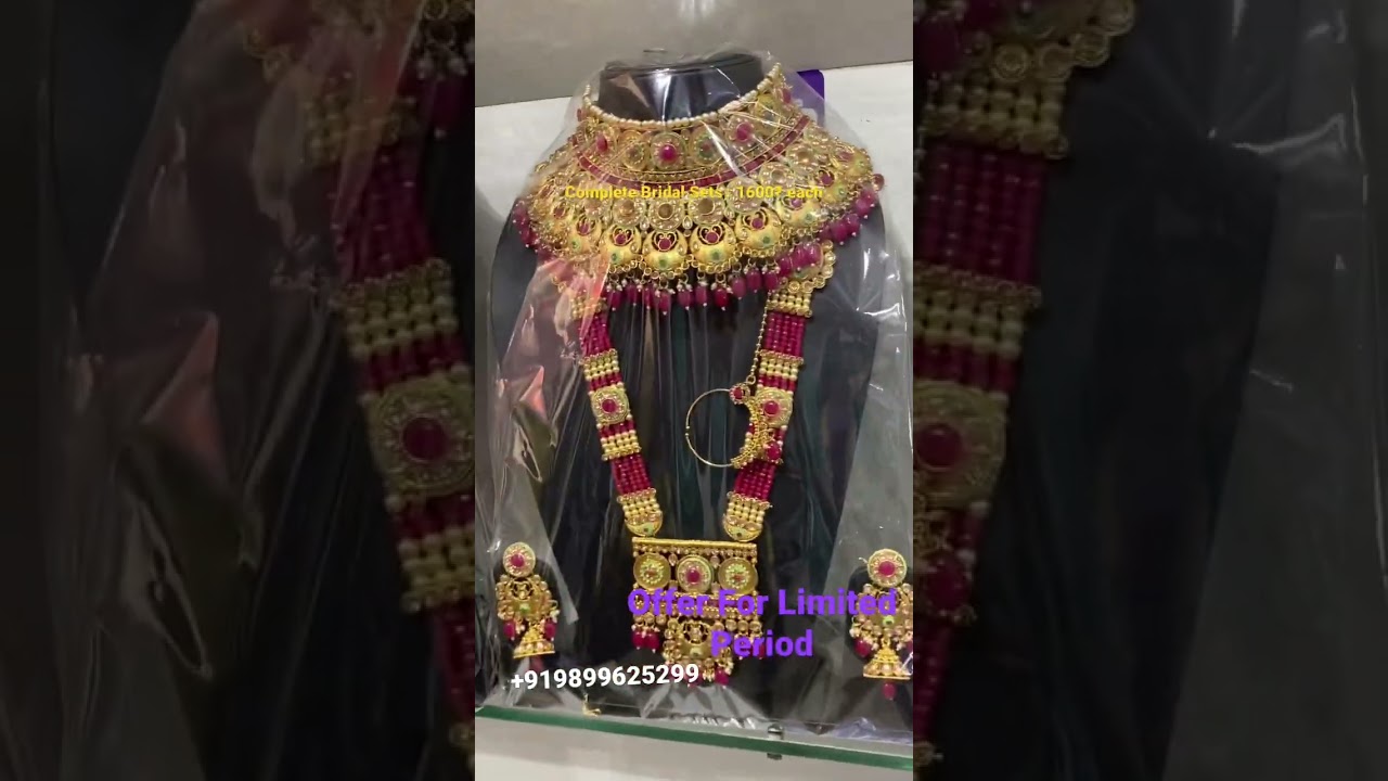 Latest Bridal Jewellery Collection | Designer Wedding Jewellery Wholesale Rates