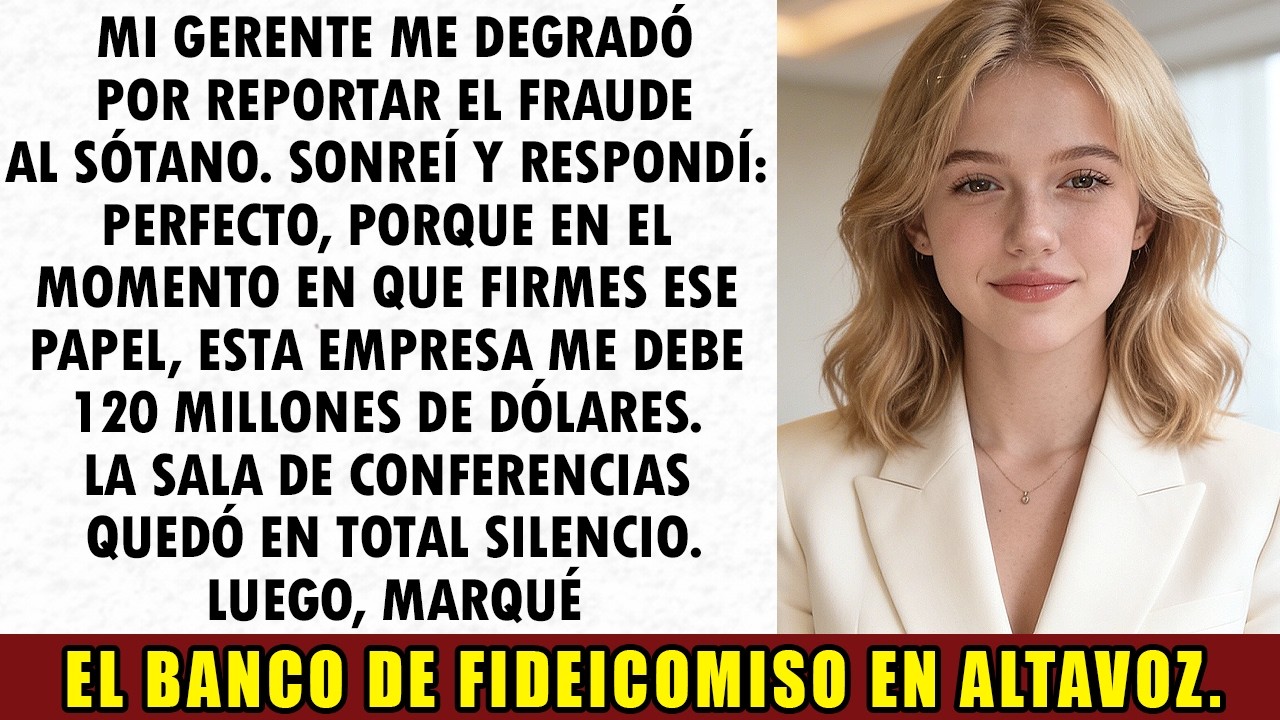 Mi gerente me degradó por denunciar un fraude — luego mi cláusula de 120 mil de dólares los aplastó