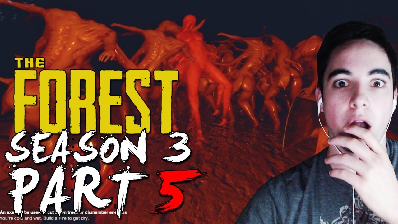 The Forest - Alpha 0.03: Gameplay Walkthrough - Season 3 Part 5 - MONSTER GLITCH! + DEATH BERRIES