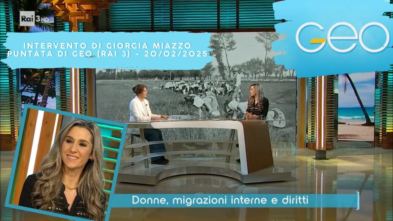 GIORGIA MIAZZO nel Programma GEO di Rai 3 - 20/02/2025