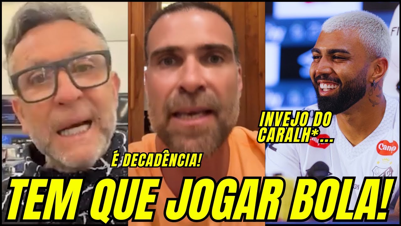 "TEM QUE JOGAR BOLA P*RRA...!" - NETO MANDA A REAL PRA GABIGOL QUE RESPONDE CRÍTICOS NA LATA