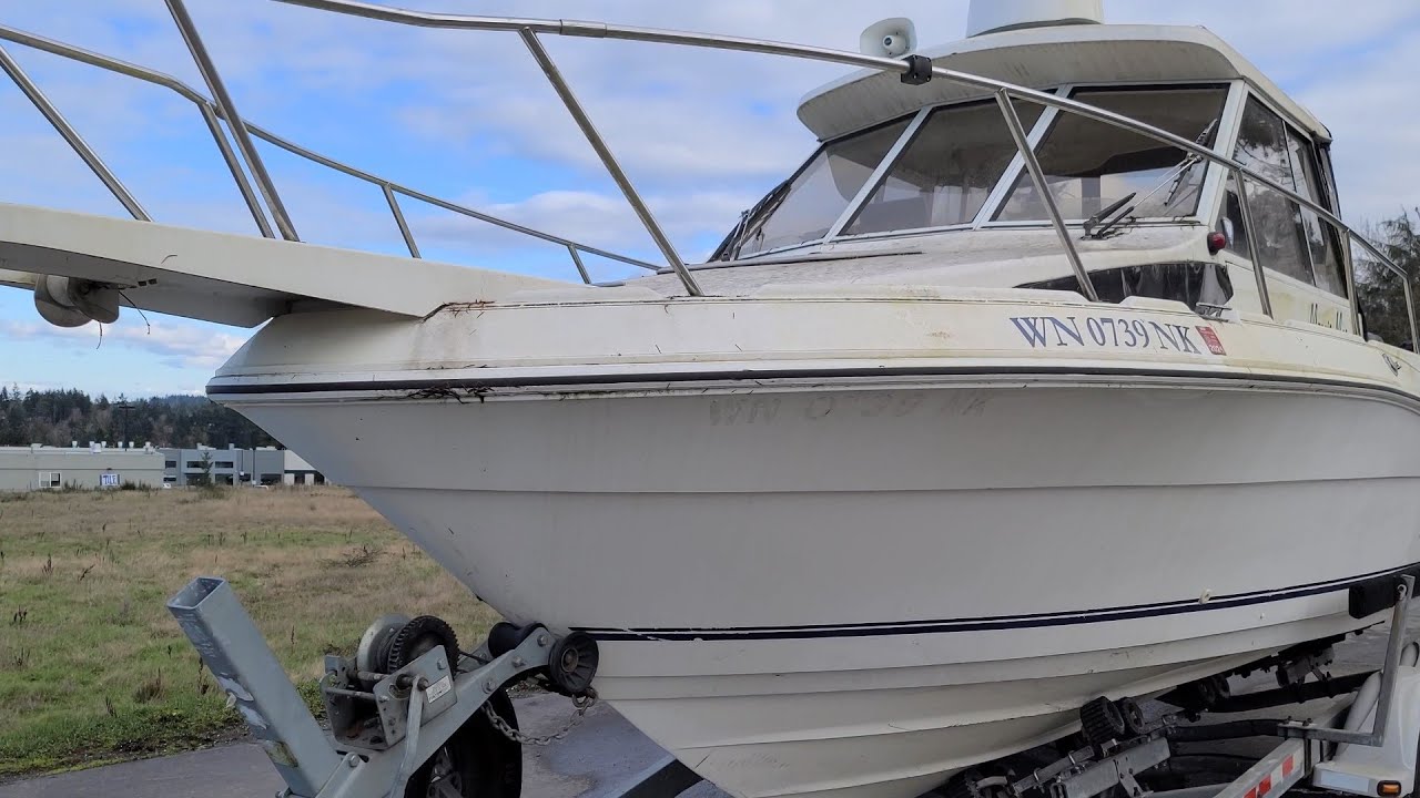 Campion Explorer 672 - FOR SALE 24 foot boat with twins and custom extended transom bracket