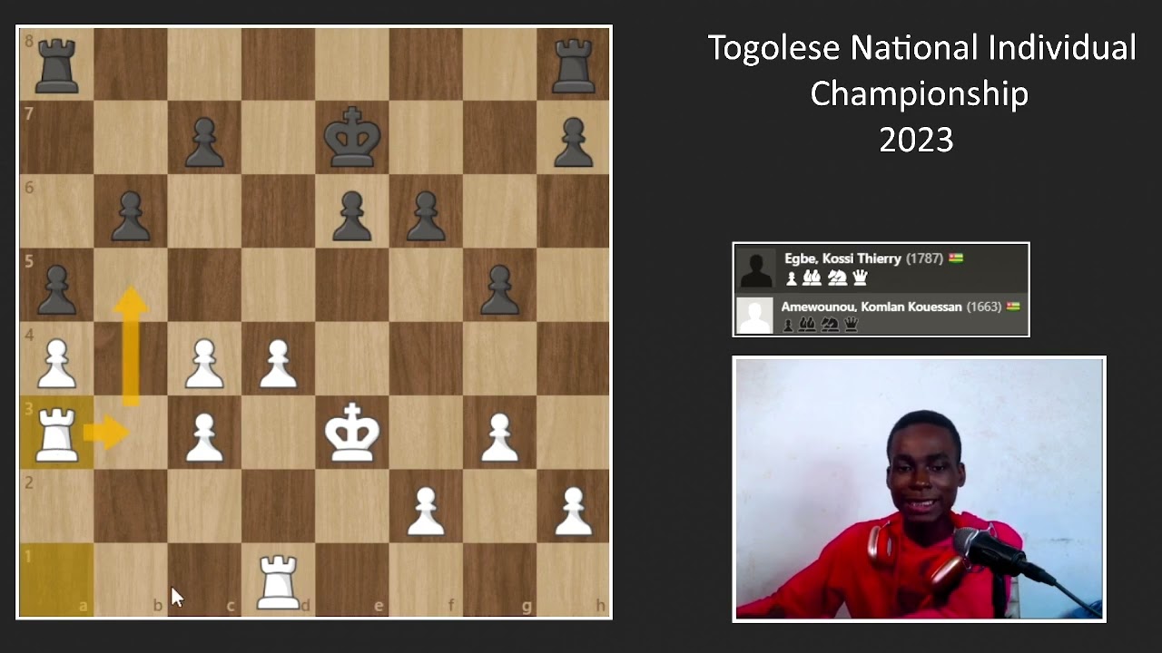 Amewounou vs. Egbe : Togolese Individual Chess Championship 2023