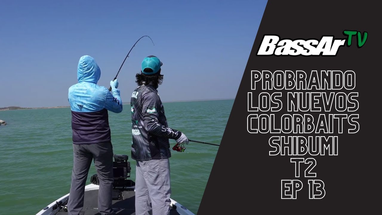 BassArTv T2 Ep 13. Probrando los nuevos colorbaits Shibumi