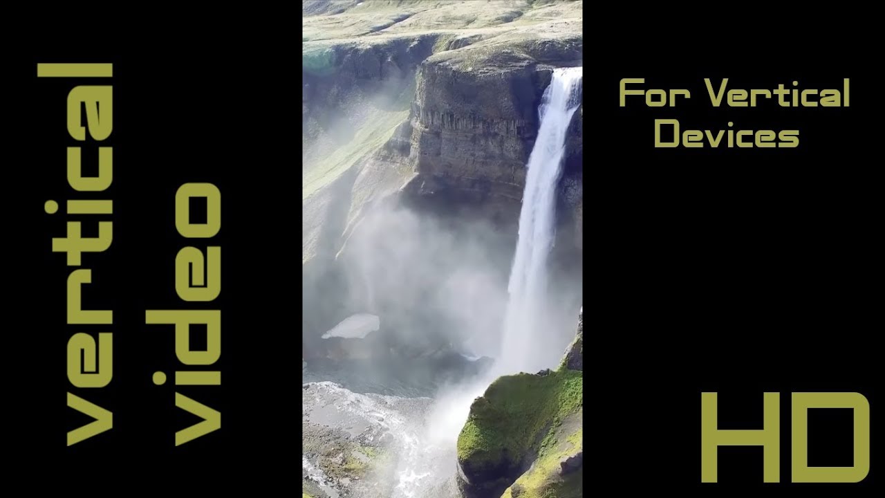 Vertical Video - Iceland - HD Scenery Relaxation