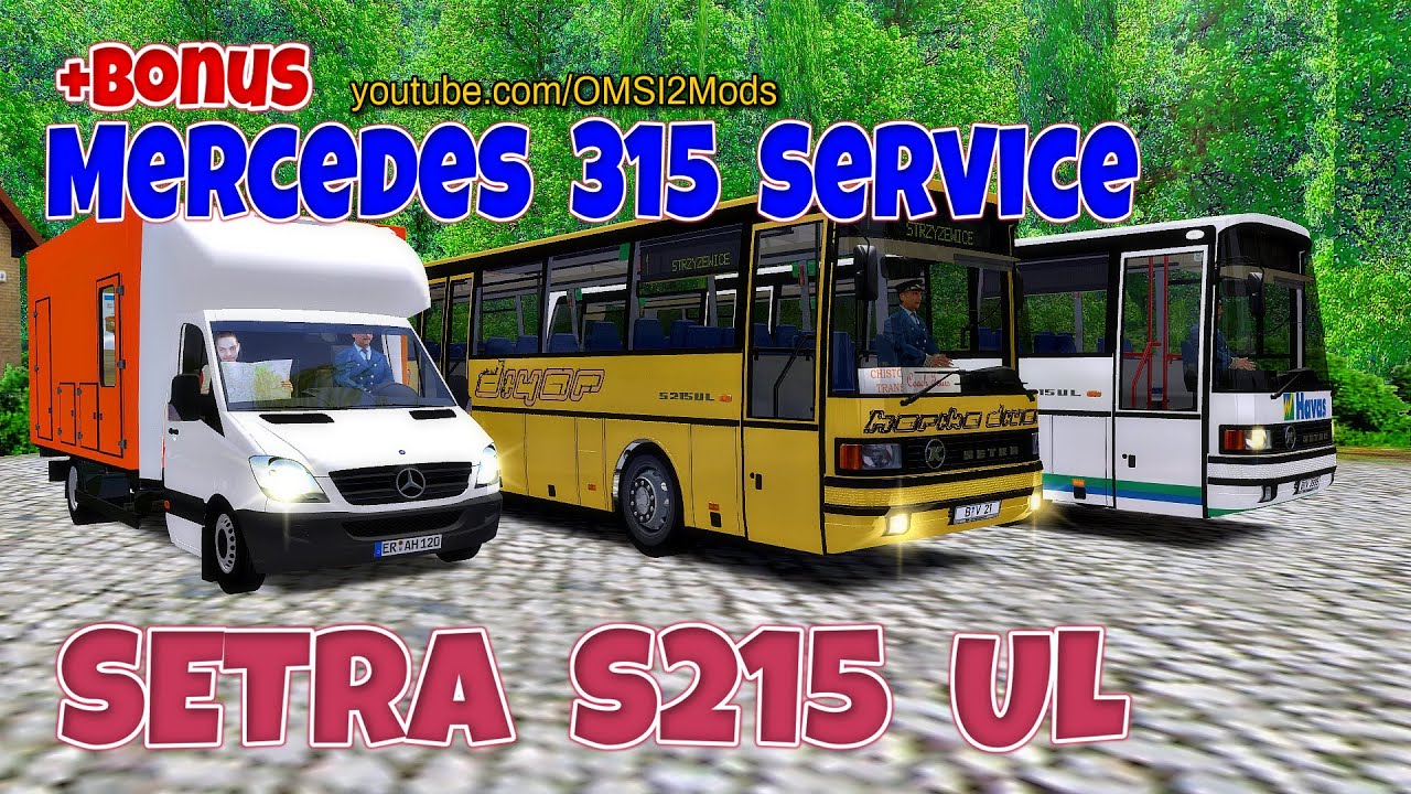 OMSI 2 – SETRA S215 UL Bus-Pack (Bonus: MB 315 Repair Service) Projekt Leszno