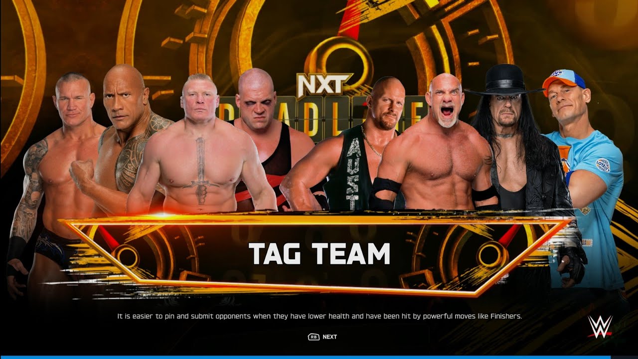 Lesnar, Rock, Kane & Orton Vs Goldberg, Stone Cold, Undertaker & Cena - Tag Team Match |WWE 2k25 