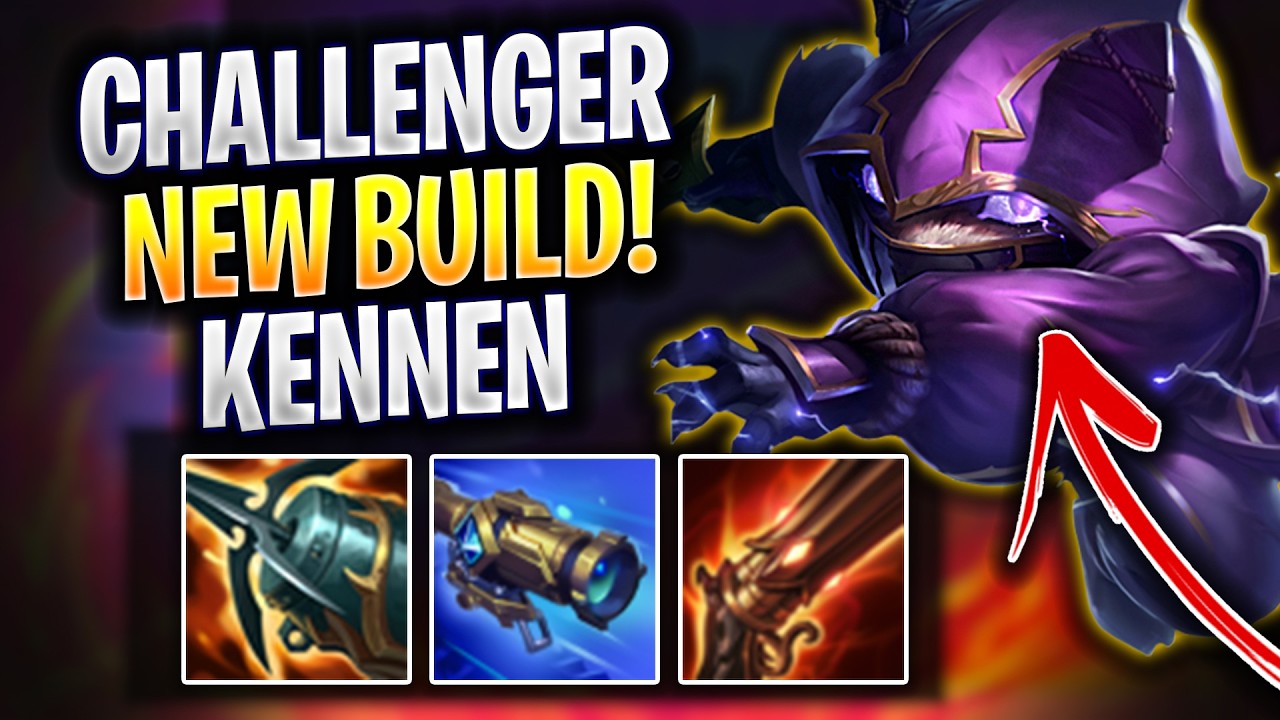 KOREAN CHALLENGER PLAYS NEW KENNEN BUILD 😱FULL CRIT KENNEN!