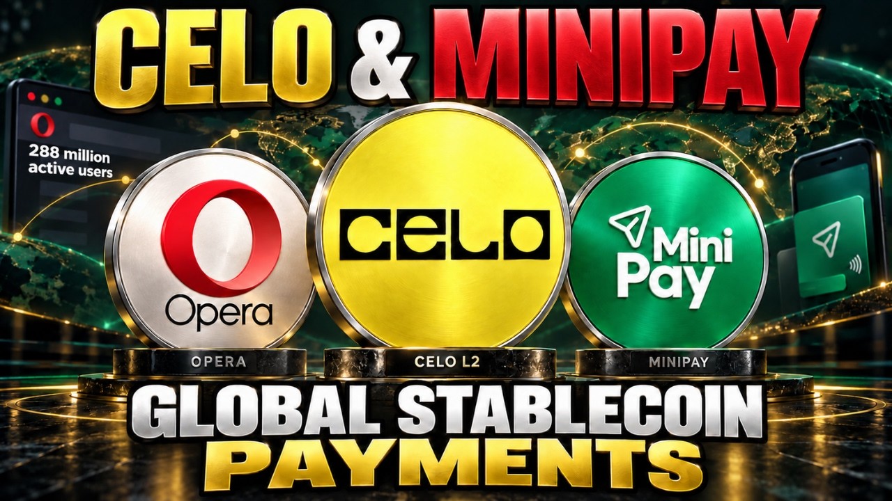 Глобальные платежи | 288 миллионов пользователей: CELO x кошелек MiniPay x Opera Limited x Kunlun...