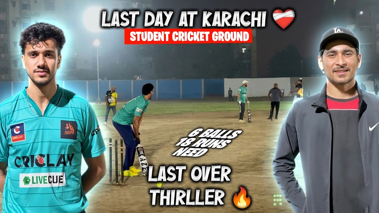 Last Over Thriller! 18 Runs in 6 Balls 🔥 Last Day Karachi Student Cricket Ground