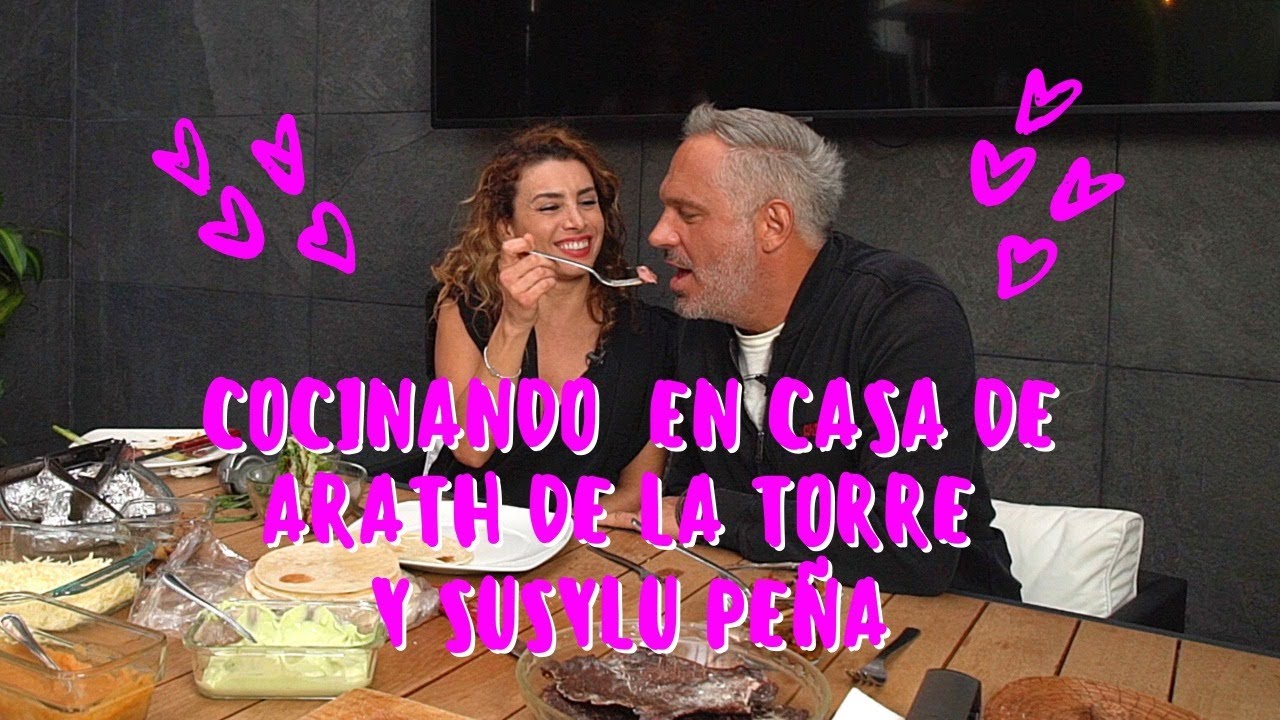 Cocinando en casa de Arath De La Torre y Susy Lu Peña ♥️