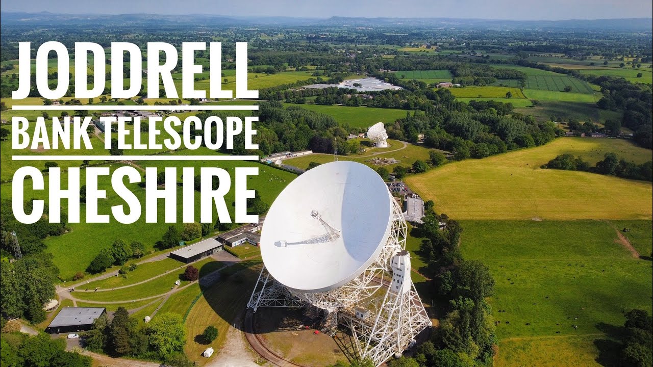 Jodrell Bank Telescope, Cheshire - Drones view from above