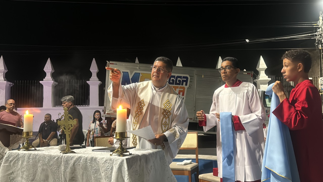 VAMOS MOSTRAR A PROCISSÃO DE NOSSA SENHORA DE LURDES DE PROPRIÁ-SE