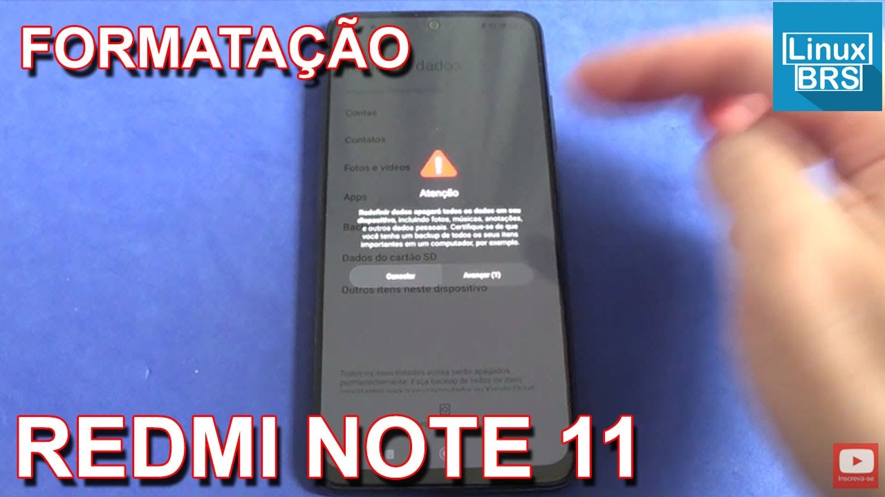 Redmi Note 11 - formatação de fábrica (como formatar)