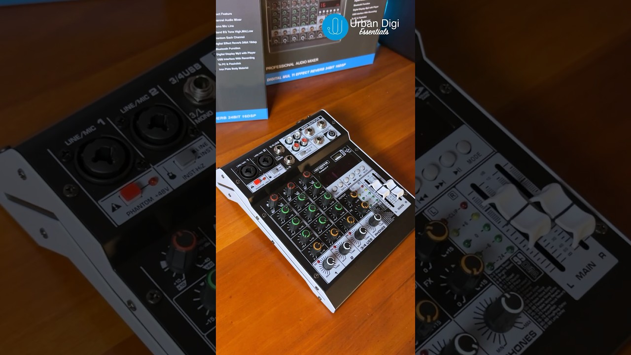 Recording Tech Compact 4 - Mixer 4 Cahnnel #microphone #audio #review #mic #music