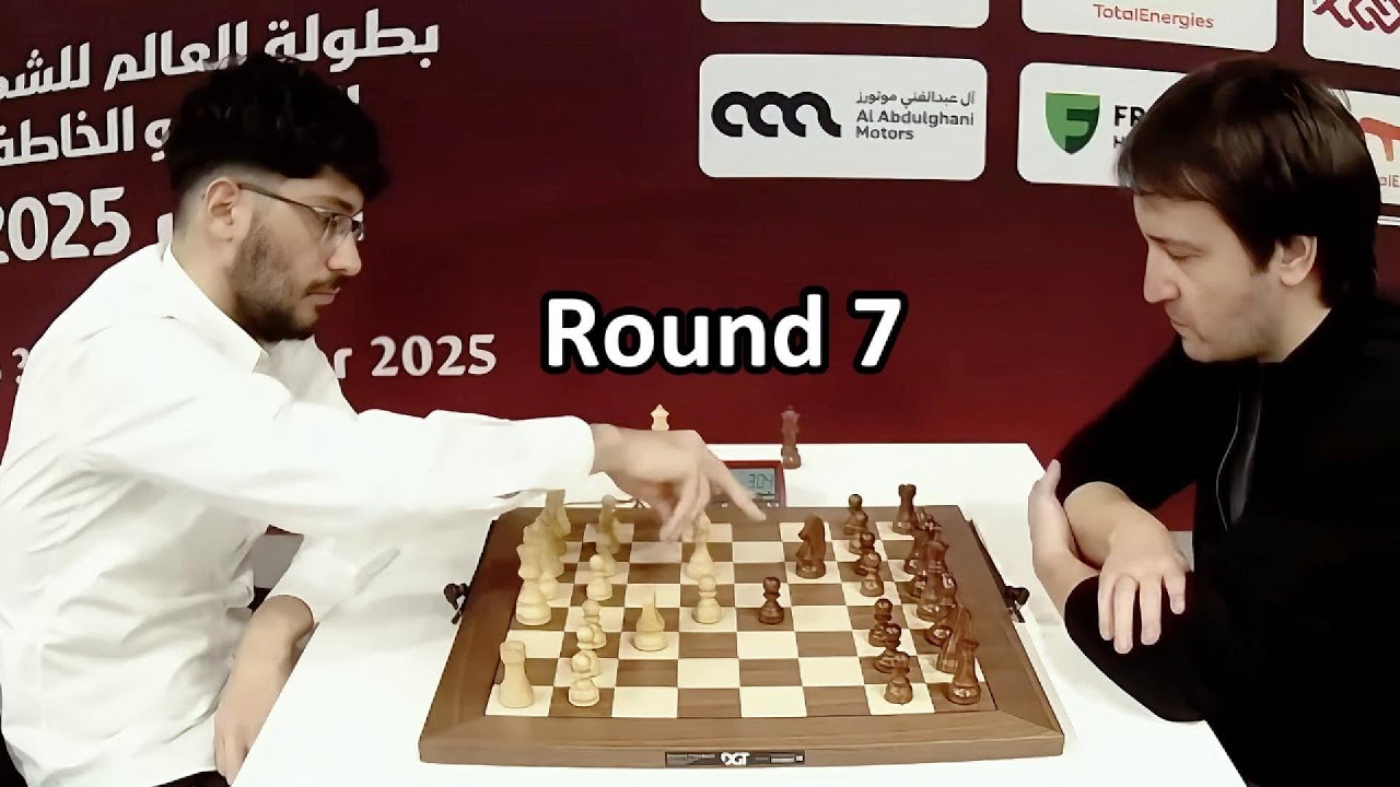 Alireza Firouzja vs. Teimour Radjabov / FIDE World Blitz 2025 / Round 7 Giuoco Piano Game