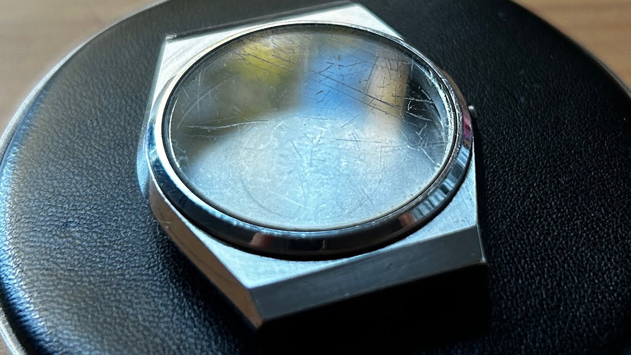 Polishing a mineral watch crystal