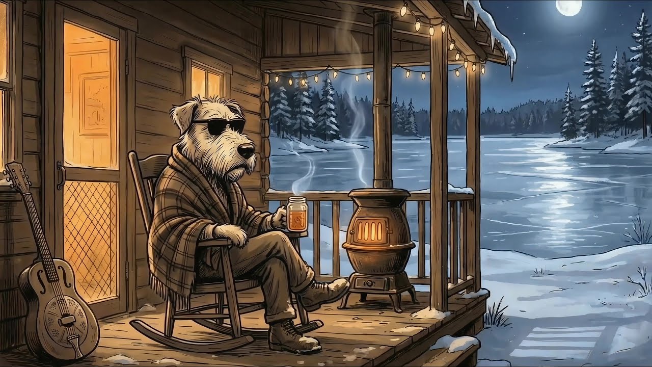 Slow Blues Guitar Improv | North Mississippi Winter Acoustic Bottleneck