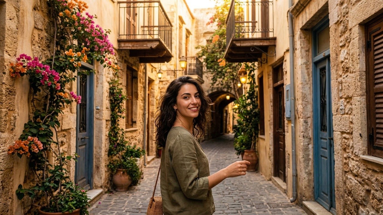 Hidden Chania &mdash; Walking Through Streets Tourists Never Find | Crete 4K