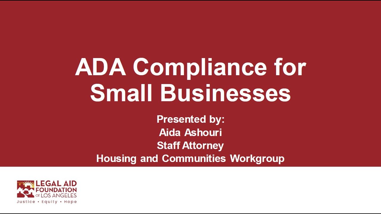 ADA Compliance for Small Businesses
