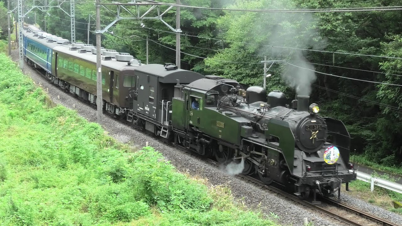 【祝！SL大樹4周年】東武鉄道 C11-325+ヨ8634+14系3両 SL大樹1号(4年記念HM) 新高徳～小佐越通過【4K】