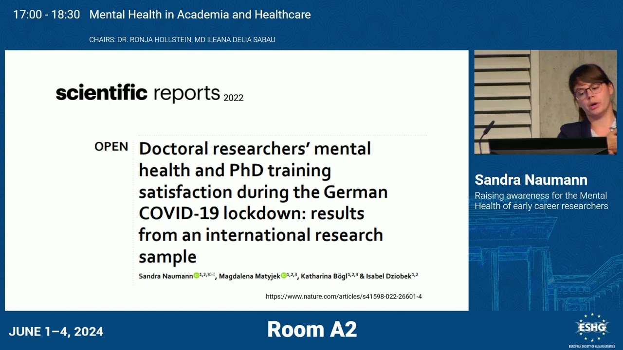E07.1 - Raising awareness for the Mental Health of early career researchers