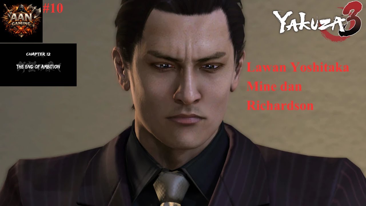 Lawan Yoshitaka Mine dan Richardson Yakuza 3 Remastered PC Hard Mode #10